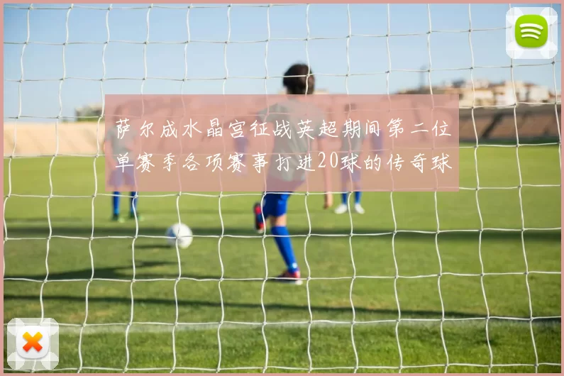 萨尔成水晶宫征战英超期间第二位单赛季各项赛事打进20球的传奇球员